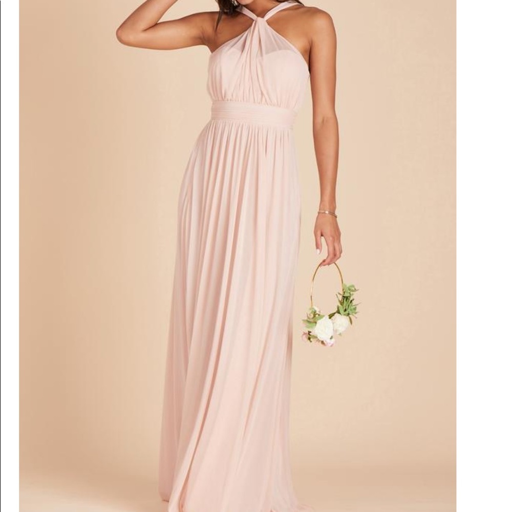 Blush bridesmaid dress
